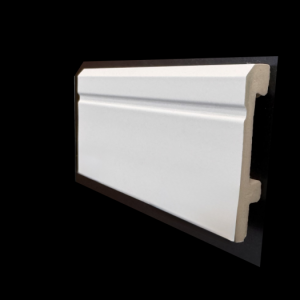 Plintă albă polimer Sierra, 80x14x2200 mm